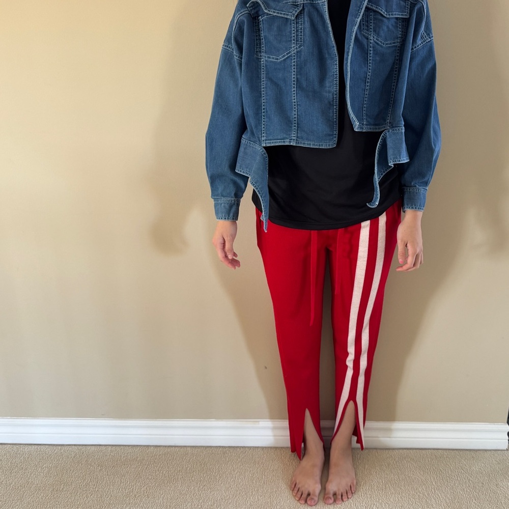 Red Striped Pants